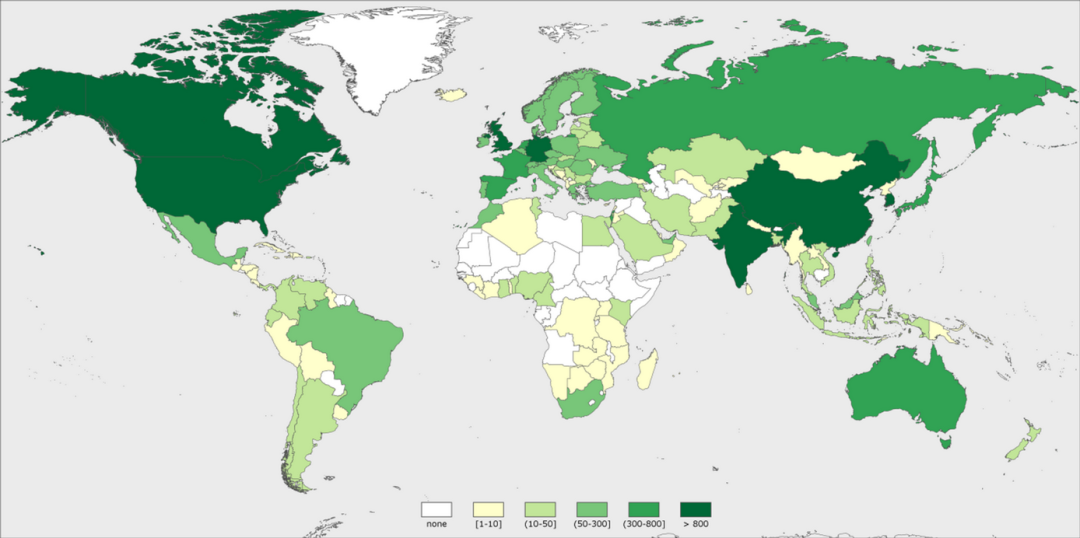 world map artificial inteligence
